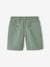 Bermudas de algodón/lino para niño rayas azul+verde agua 