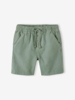 Niño-Shorts y bermudas-Bermudas de algodón/lino para niño