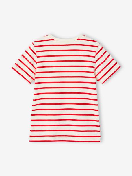 Camiseta de manga corta y estilo marinero para niño azul azur+AZUL FUERTE A RAYAS+rayas amarillas+rayas rojas+VERDE MEDIO A RAYAS 