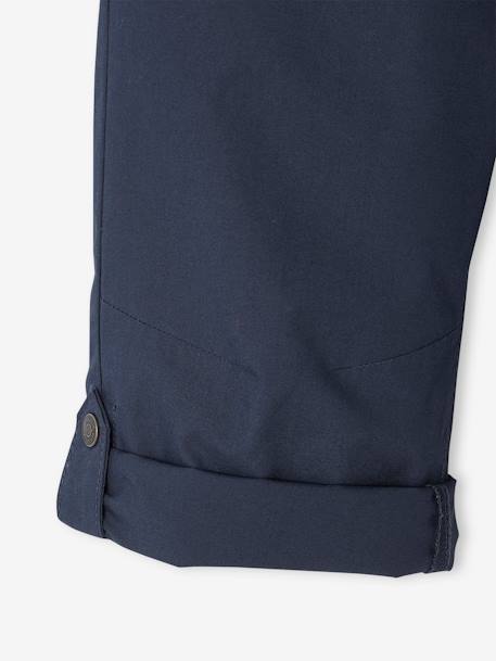 Pantalón pesquero ligero convertible en bermudas para niño aceituna+azul oscuro+beige 