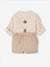 Conjunto de ceremonia para bebé: camisa + short + tirantes marrón grisáceo 