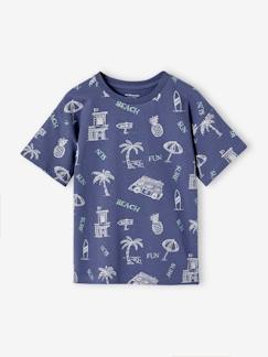 Niño-Camisetas y polos-Camiseta estampado gráfico vacaciones niño