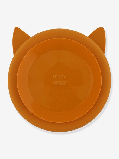 Plato de silicona con compartimentos TRIXIE Animal amarillo+naranja+nude+verde 