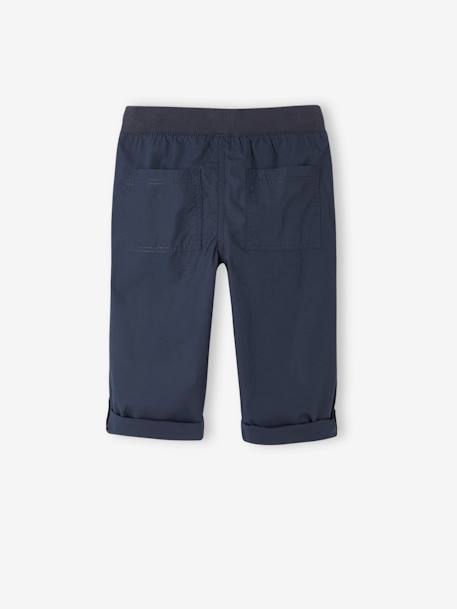 Pantalón pesquero ligero convertible en bermudas para niño aceituna+azul oscuro+beige 