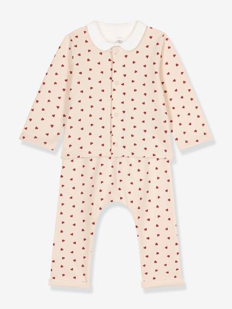 Conjunto de 3 prendas de felpa ligera para bebé PETIT BATEAU beige estampado 