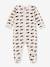 Pijama bebé ballenas marinas de terciopelo PETIT BATEAU beige jaspeado 