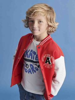 Ecorresponsables-Niño-Jerséis, chaquetas de punto, sudaderas-Sudadera deportiva estilo teddy para niño