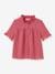 Camisa niña de gasa de algodón orgánico CYRILLUS crudo+rosa 