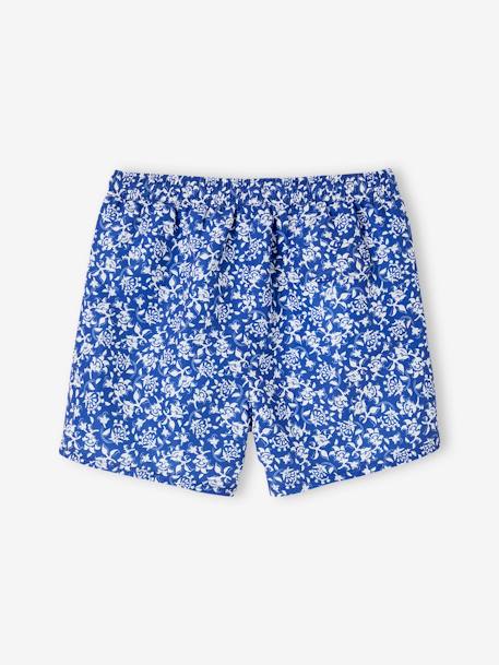 Bañador bóxer de flores para hombre - colección cápsula baño azul estampado 