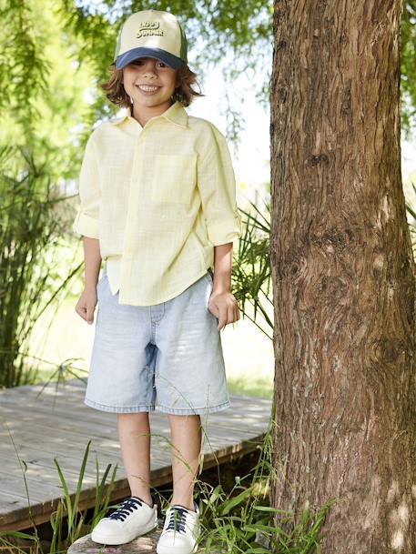 Bermudas vaqueras fáciles de vestir para niño doble stone+stone 