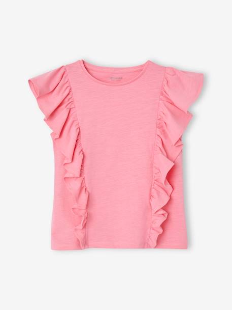 Conjunto de camiseta y short para niña rosa+rosa rosa pálido+verde agua 