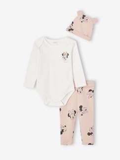 -Conjunto para bebé niña: body + pantalón + gorro Disney® Minnie