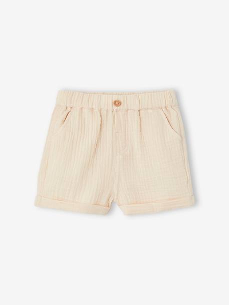 Bebé-Shorts-Short de gasa de algodón para bebé