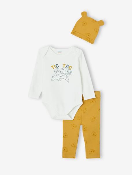 Conjuntos-Bebé-Conjunto para bebé niño: body + pantalón + gorro Disney® Chip y Chop