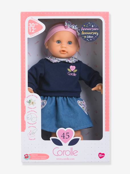 Muñeca bebé Câlin Jeanne Edición Aniversario - COROLLE azul 