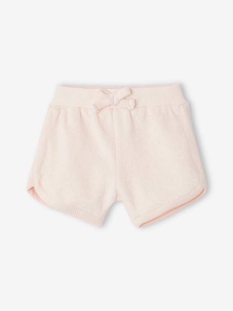 Pack de 4 shorts de felpa para bebé rosa rosa pálido 