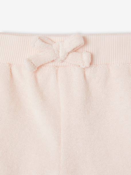 Pack de 4 shorts de felpa para bebé rosa rosa pálido 