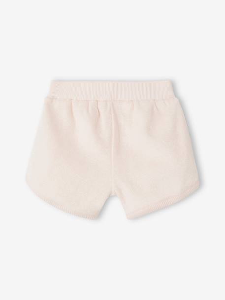 Pack de 4 shorts de felpa para bebé rosa rosa pálido 