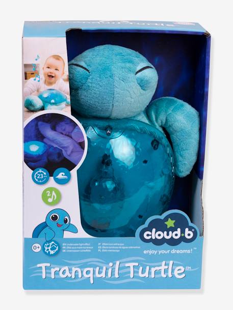 Luz nocturna recargable CLOUD B Tranquil Turtle azul+rosado+verde+violeta 