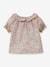 Blusa niña de tejido Liberty Alicia Chintz CYRILLUS rosa rosa pálido 