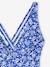 Bañador de flores para mujer - colección cápsula baño azul estampado 