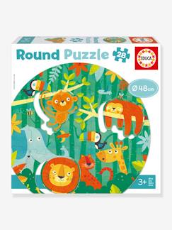 Juguetes-Juegos educativos- Puzzles-Puzzle redondo 28 piezas La jungla - EDUCA