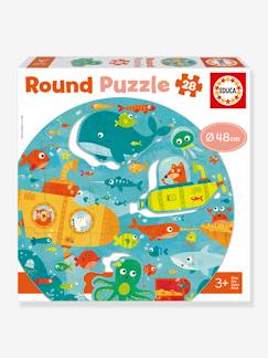Juguetes-Juegos educativos- Puzzles-Puzzle redondo 28 piezas Bajo el mar - EDUCA