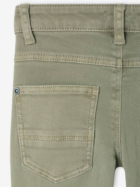 Pantalón slim a color MorphologiK ESTRECHO para niño azul oscuro+azul pizarra+beige+caqui+chocolate+teja+verde+verde grisáceo 