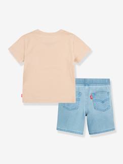Conjuntos-Conjunto camiseta + short LVB Solid Full Zip Hoodie Levi's® para bebé