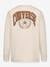 Camiseta infantil Collegiate Sport Stack Ls CONVERSE de algodón orgánico beige 