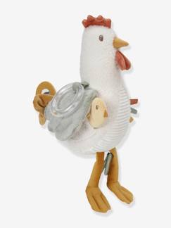 Juguetes- Primera edad-Doudous, peluches y juguetes de tejido-Gallina con actividades - Little Farm - LITTLE DUTCH