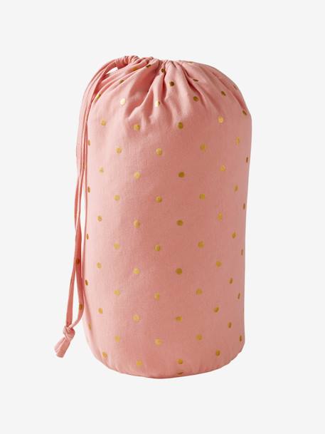 Saco de dormir Gato con algodón reciclado rosa 