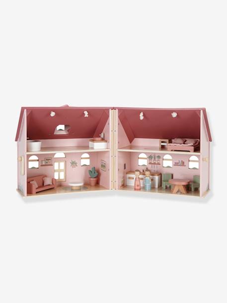 Casita de muñecas de madera - LITTLE DUTCH rosa 