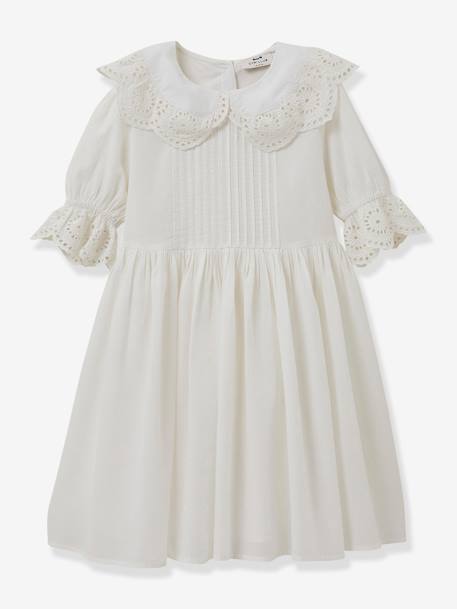 Vestido de ceremonia Adeline para niña CYRILLUS blanco 