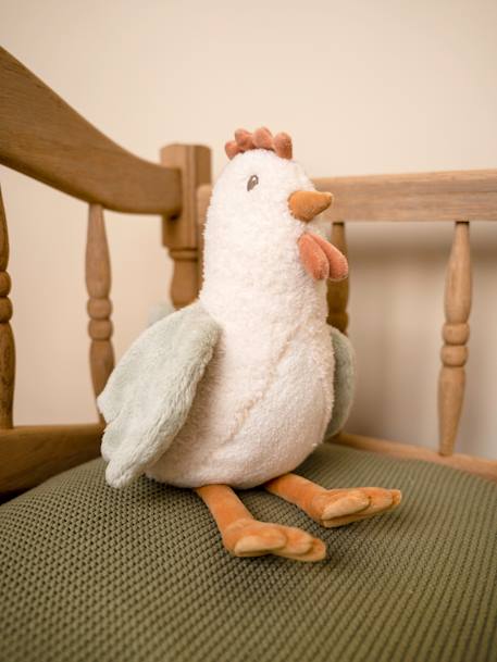 Peluche gallina Little Farm - LITTLE DUTCH blanco 