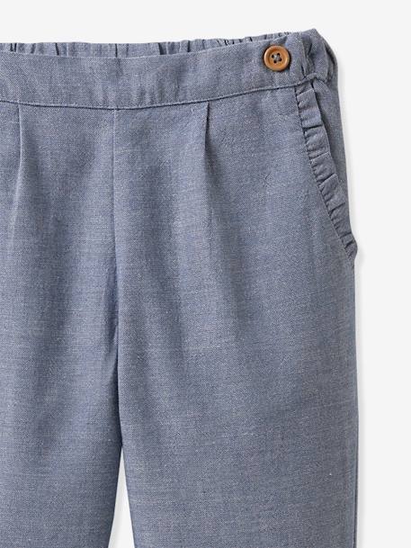 Pantalón de chambray para bebé CYRILLUS azul 