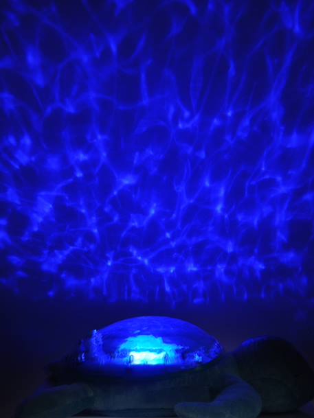 Luz nocturna recargable CLOUD B Tranquil Turtle azul+rosado+verde+violeta 