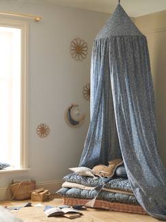 Habitación y Organización-Habitación-Cama-Accesorios de cama-Dosel de cama de algodón lavable motivo flor INDIA