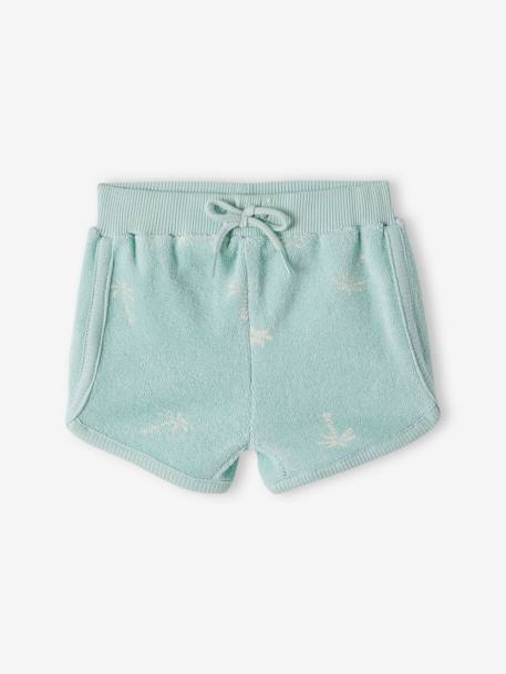 Pack de 4 shorts de felpa para bebé recién nacido azul chambray 