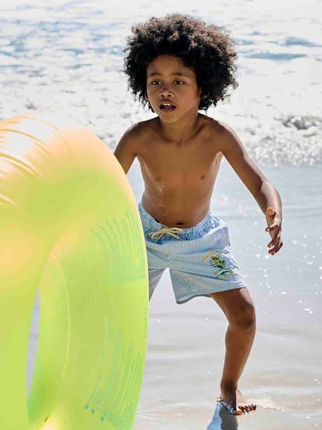 Bañador short a rayas para niño rayas azul 