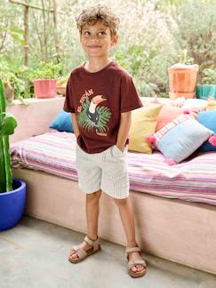 Bermudas de algodón/lino para niño