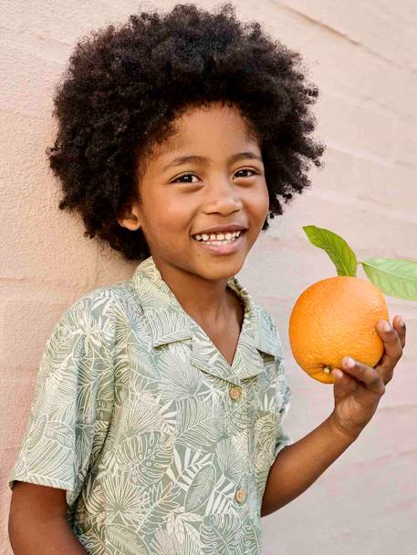 Camisa niño verde sauce 