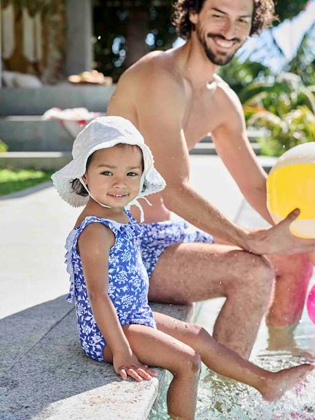 Bebé-Bañadores y accesorios de playa-Bañador flores bebé colección Team Familia