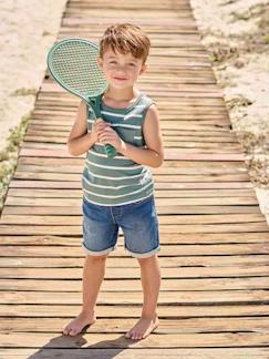 Niño-Shorts y bermudas-Bermudas fáciles de vestir para niño de felpa estilo denim