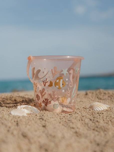 Cubo de playa Ocean Dreams - LITTLE DUTCH azul+rosa 