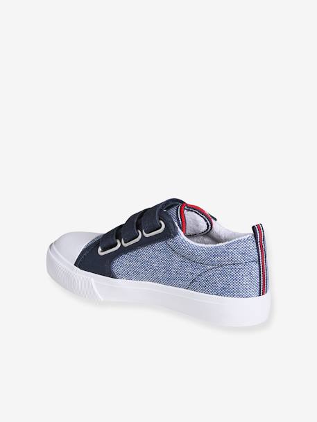 Zapatillas de lona con cierre autoadherente infantiles lote azul 