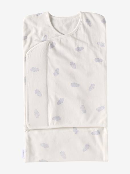 Swaddle de punto T2 blanco estampado 