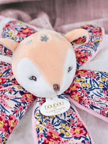 Doudou pétalo 27 cm Boh'aime - DOUDOU ET COMPAGNIE amarillo+azul+rosa 