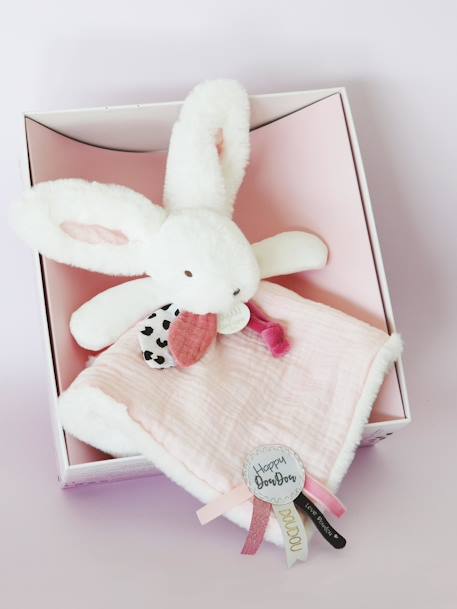 Happy doudou pañuelo 25 cm - DOUDOU ET COMPAGNIE rosa 