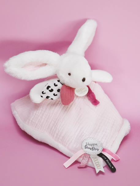 Happy doudou pañuelo 25 cm - DOUDOU ET COMPAGNIE rosa 